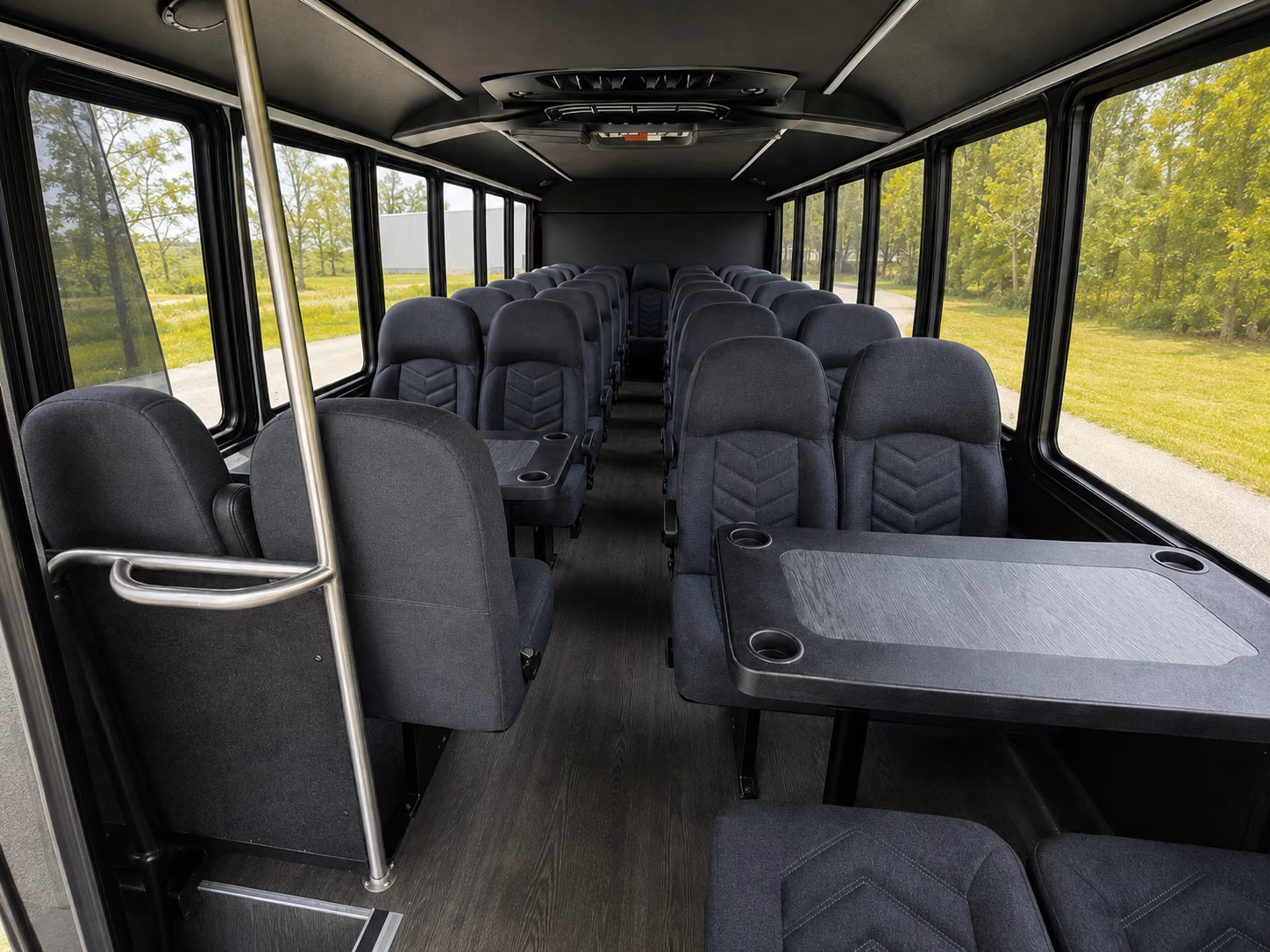 trenton 18 passenger minibus inside