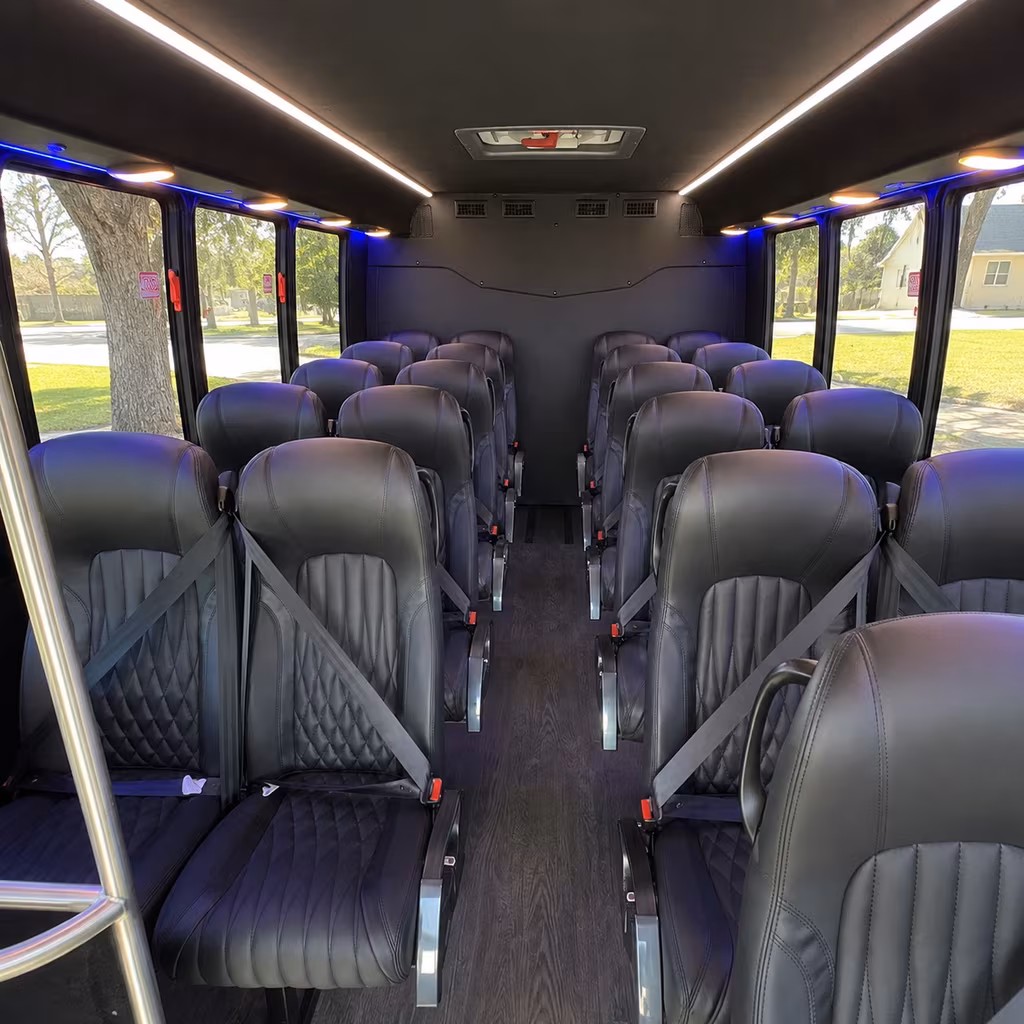 trenton 25 passenger minibus inside