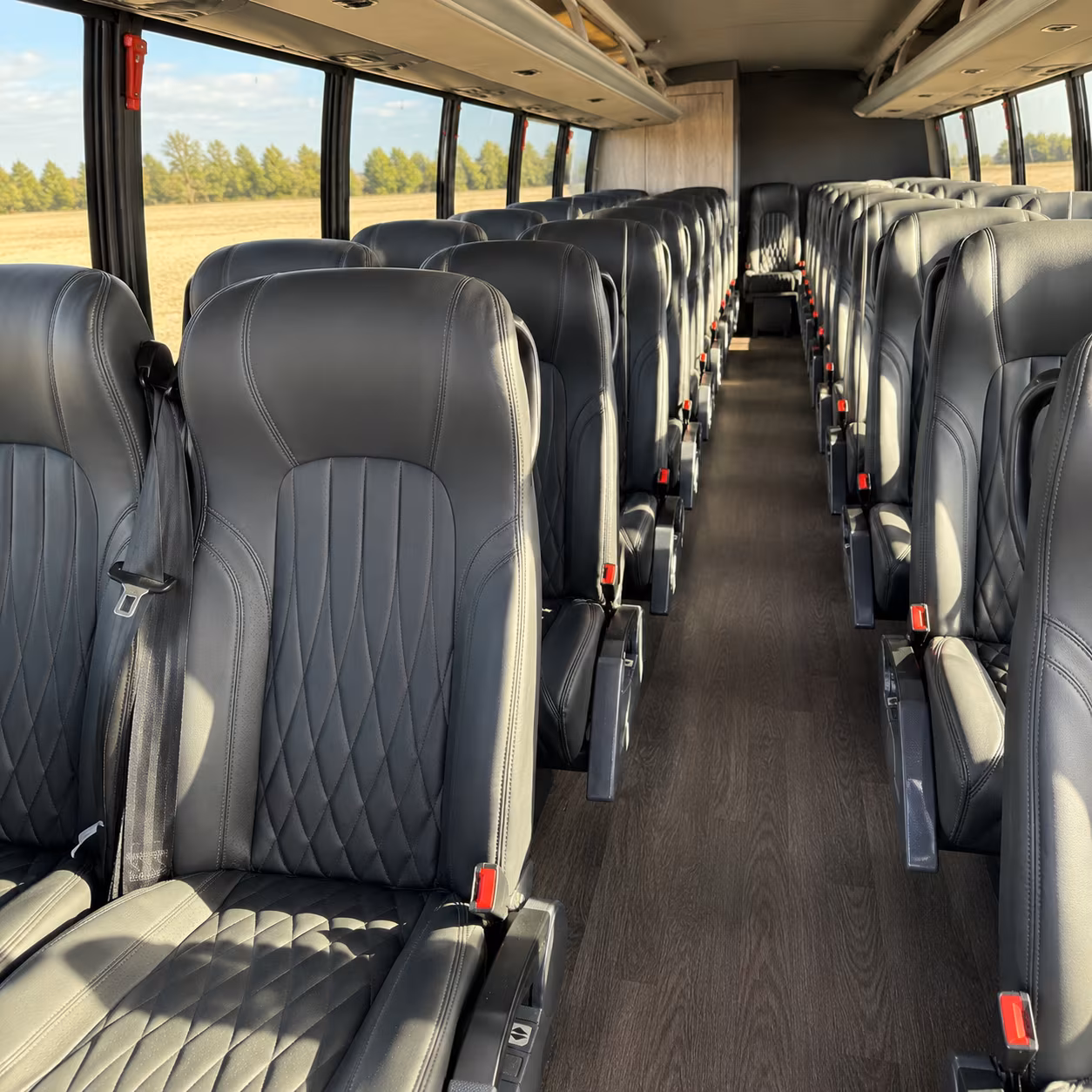 trenton 25 passenger minibus interior