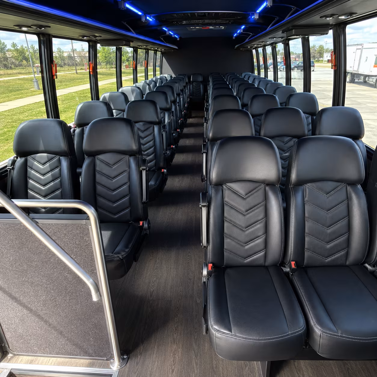 trenton 28 passenger minibus interior