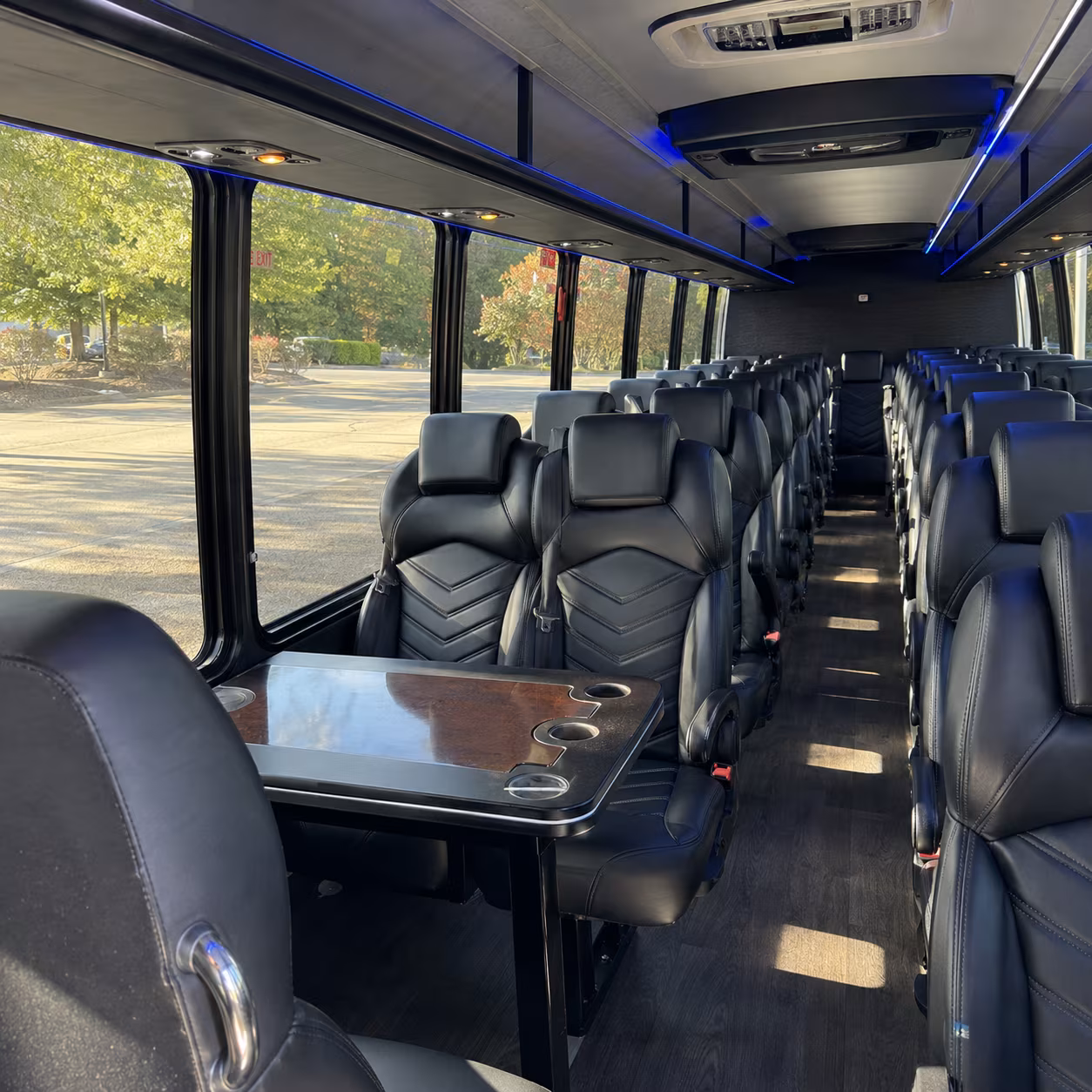 trenton 30 passenger minibus interior