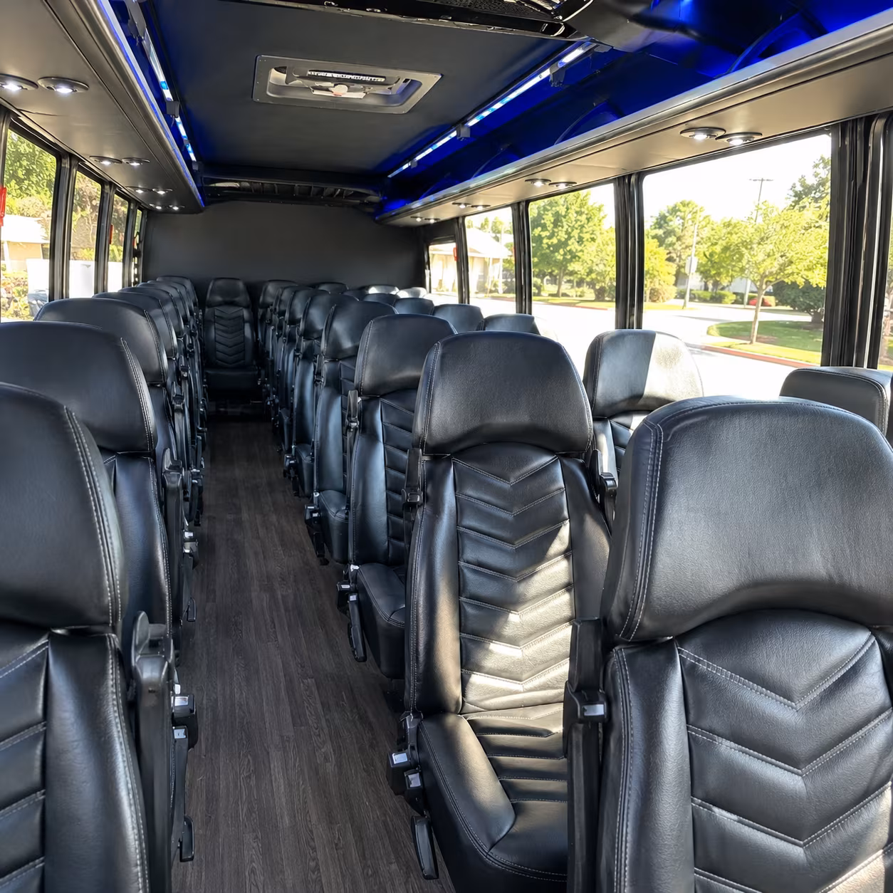 trenton 35 passenger minibus inside
