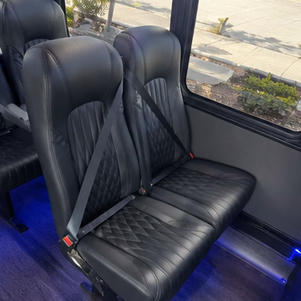 trenton 35 passenger minibus interior