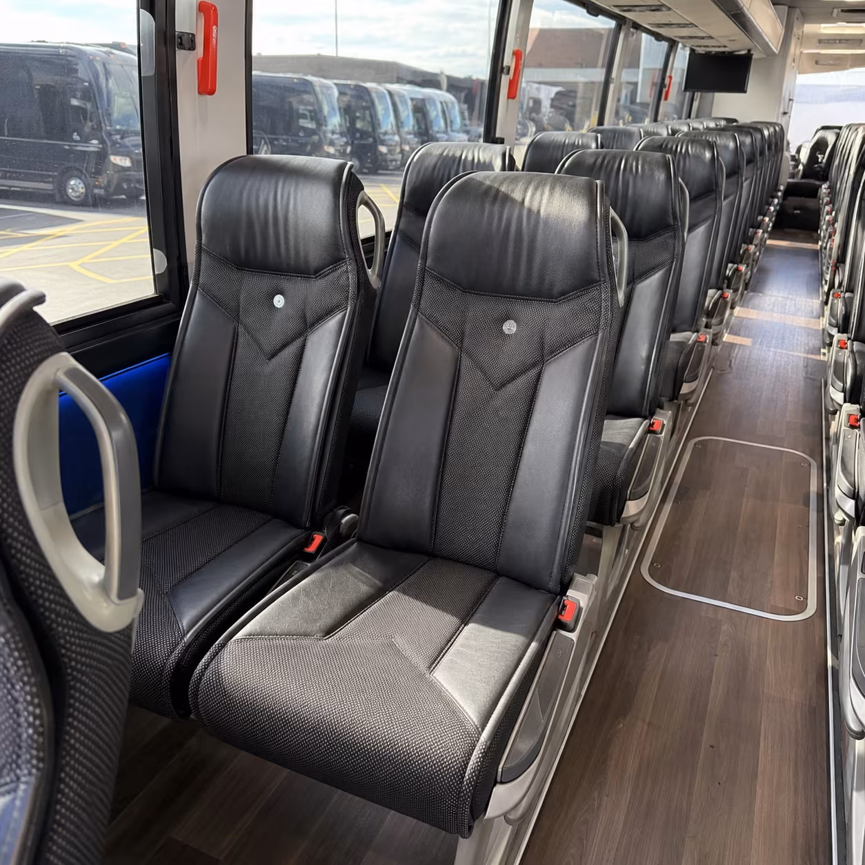 trenton 40 passenger charter bus interior