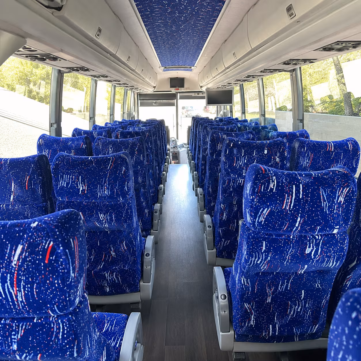 trenton 50 passenger charter bus interior