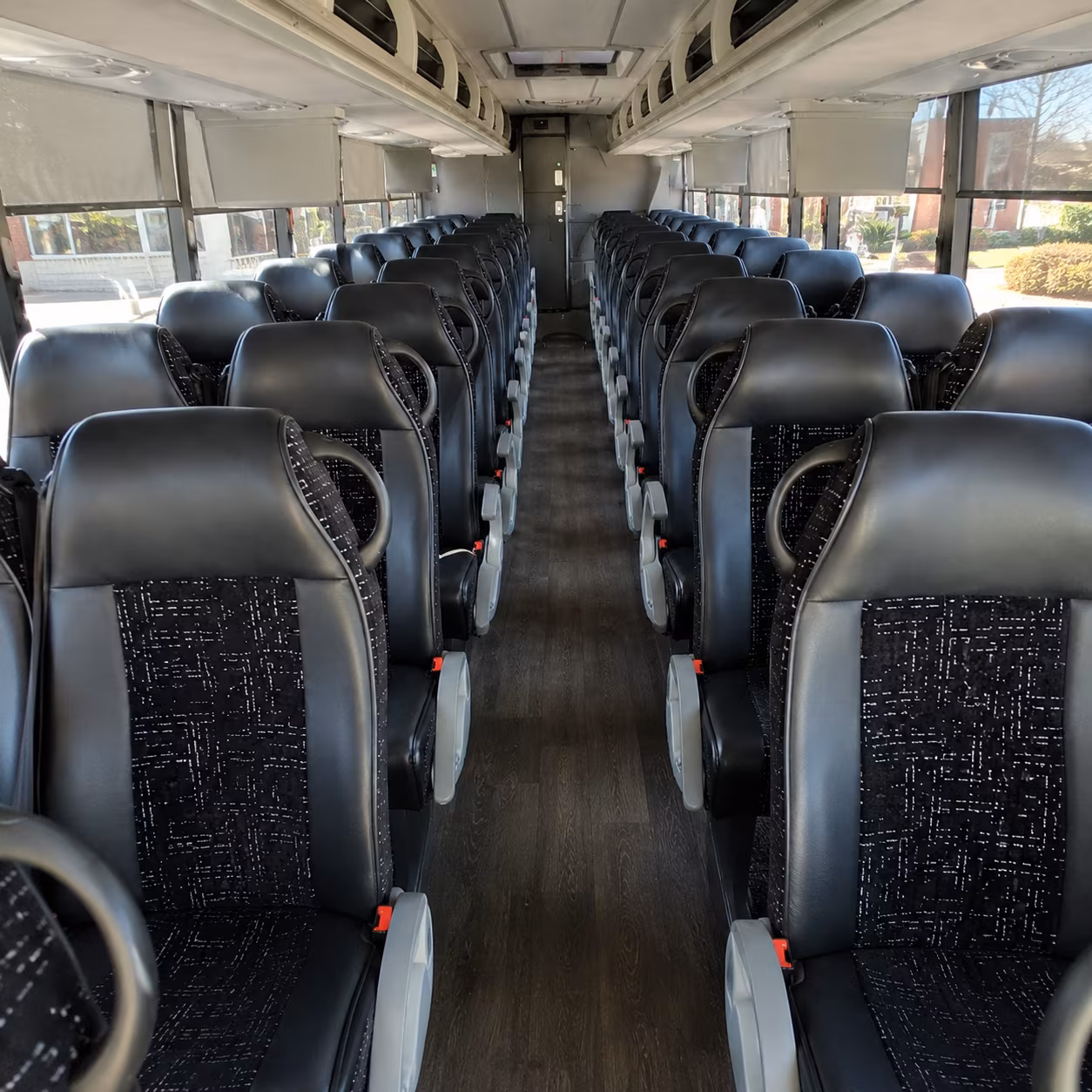 trenton 54 passenger charter bus inside
