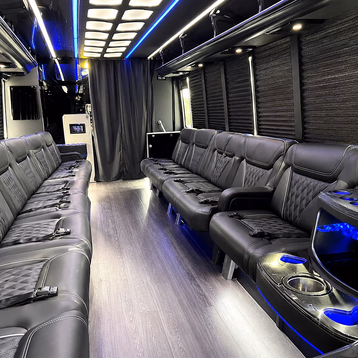 trenton party bus interior